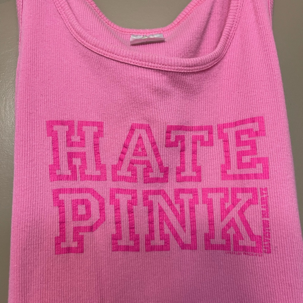 HATE PINK tank top vintage y2k